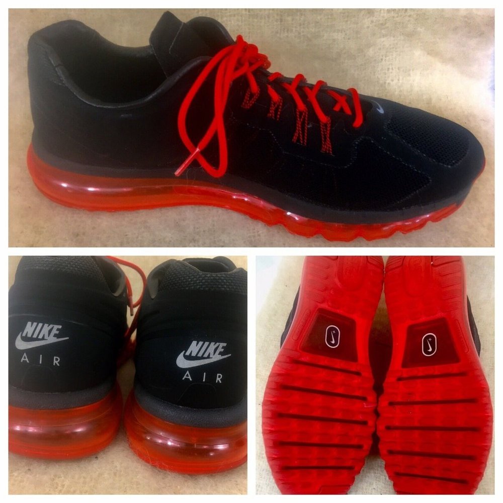 Air Max University Red Black Mens US Size 11.5  EUR 45.5 UK 10.5